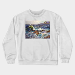 Waves of the Rocks Crewneck Sweatshirt